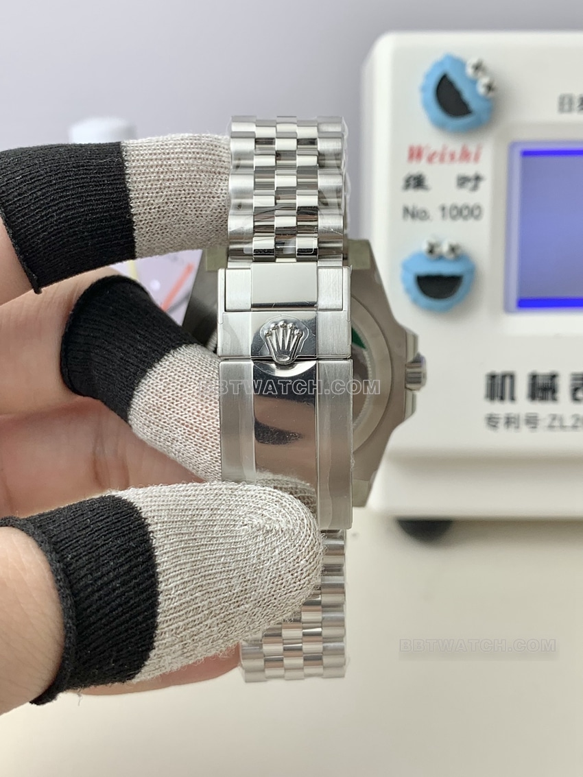 C厂劳力士格林尼治型II一比一超A高仿黑灰圈m126710表带实拍图