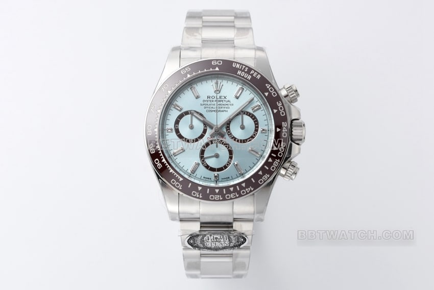 clean factory 2024 new Rolex top replica watches Daytona ice blue di back 4131 automatic mechanical movement 72 hours