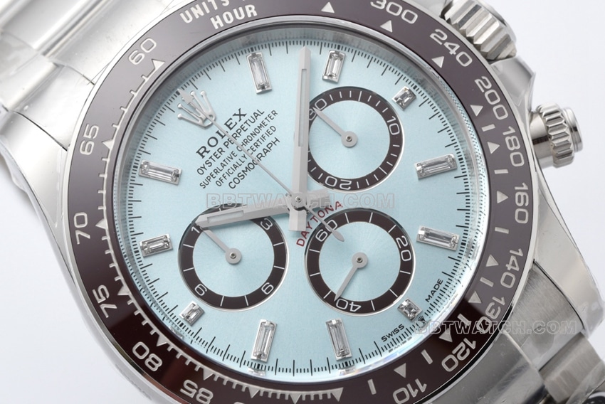 clean factory 2024 new Rolex top replica watches Daytona ice blue di back 4131 automatic mechanical movement 72 hours