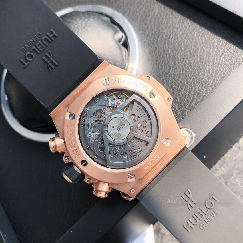 原单宇舶顶级一比一精仿镂空盘王金421.OX.1180.RX背面实拍图