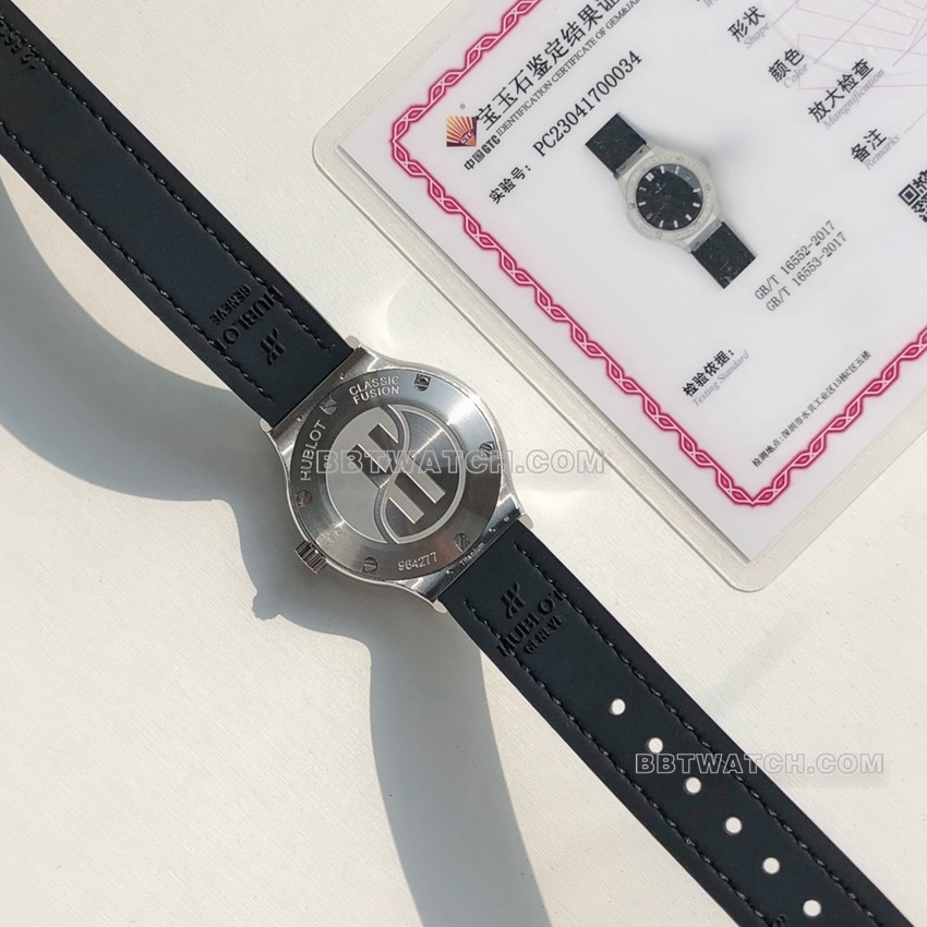 原单宇舶经典融合顶级复刻黑盘钻圈581.NX.1470.RX.1104背面实拍图
