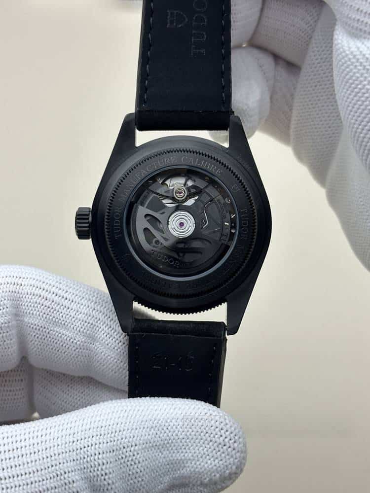 GR帝舵碧湾一比一顶级复刻黑盘皮带款2019 Only Watch背面实拍图