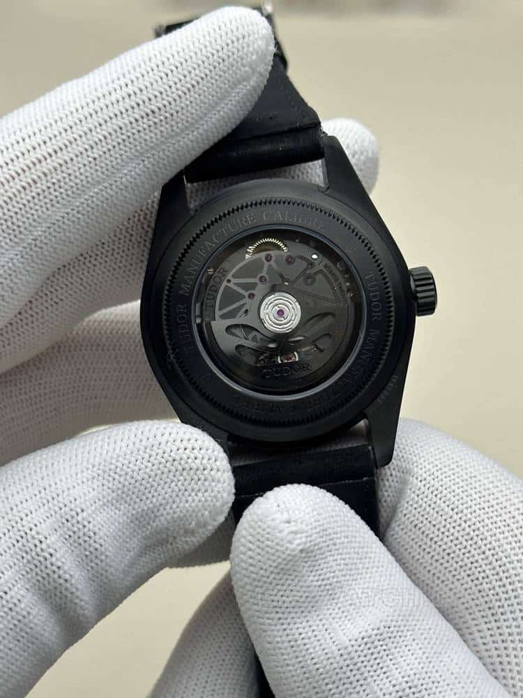GR帝舵碧湾一比一顶级复刻黑盘皮带款2019 Only Watch背面实拍图