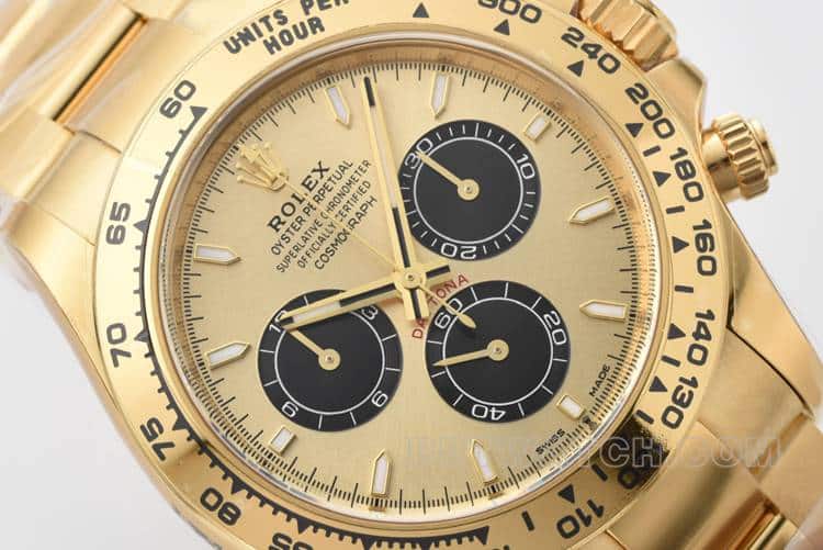 Clean劳力士迪通拿超A高仿金盘4131钢带款126508正面实拍图