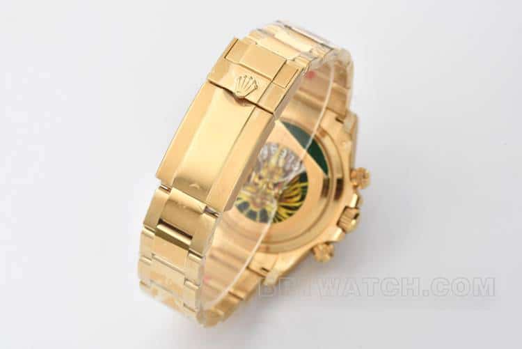 Clean劳力士迪通拿超A高仿金盘4131钢带款126508表带实拍图