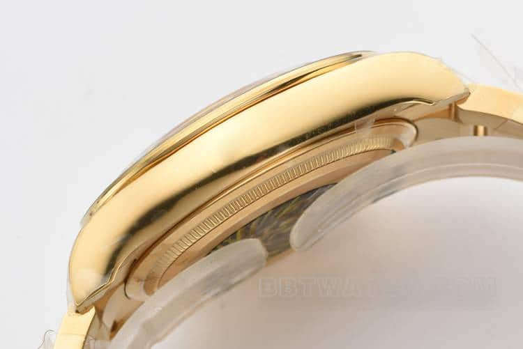 Clean劳力士迪通拿超A高仿金盘4131钢带款126508侧面实拍图