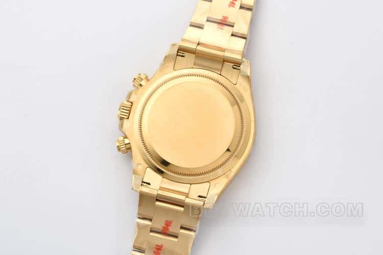 Clean劳力士迪通拿超A高仿金盘4131钢带款126508背面实拍图