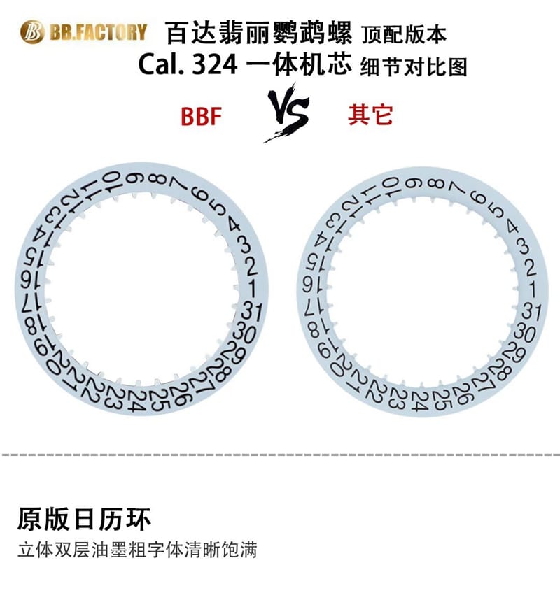 BBF厂百达翡丽顶级复刻手表日历
