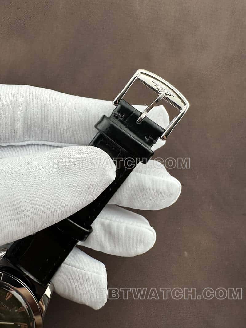 AF厂浪琴康卡斯一比一顶级复刻绿盘皮带款表扣实拍图