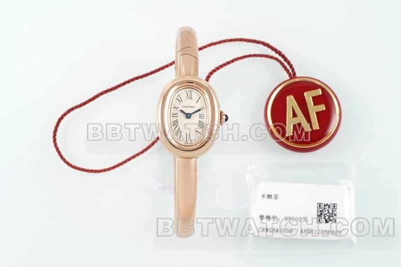 AF厂卡地亚浴缸超A高仿玫瑰金WGBA0019正面实拍图
