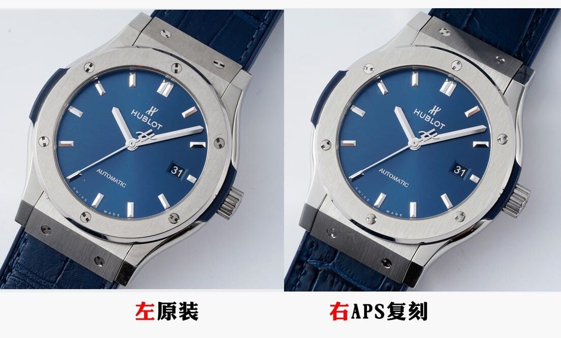 APS厂宇舶顶级复刻手表经典融合蓝盘542.NX真假对比评测外观实拍图