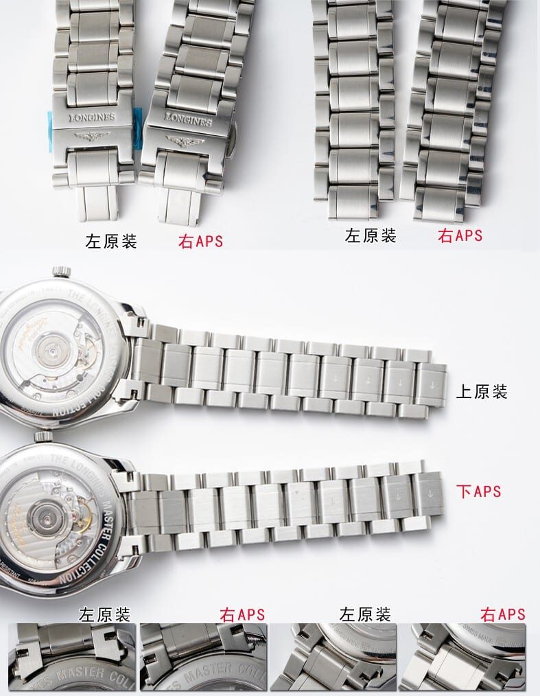 APS厂浪琴顶级复刻手表名匠大嘴L2.908.4.78.6真假对比评测外观实拍图