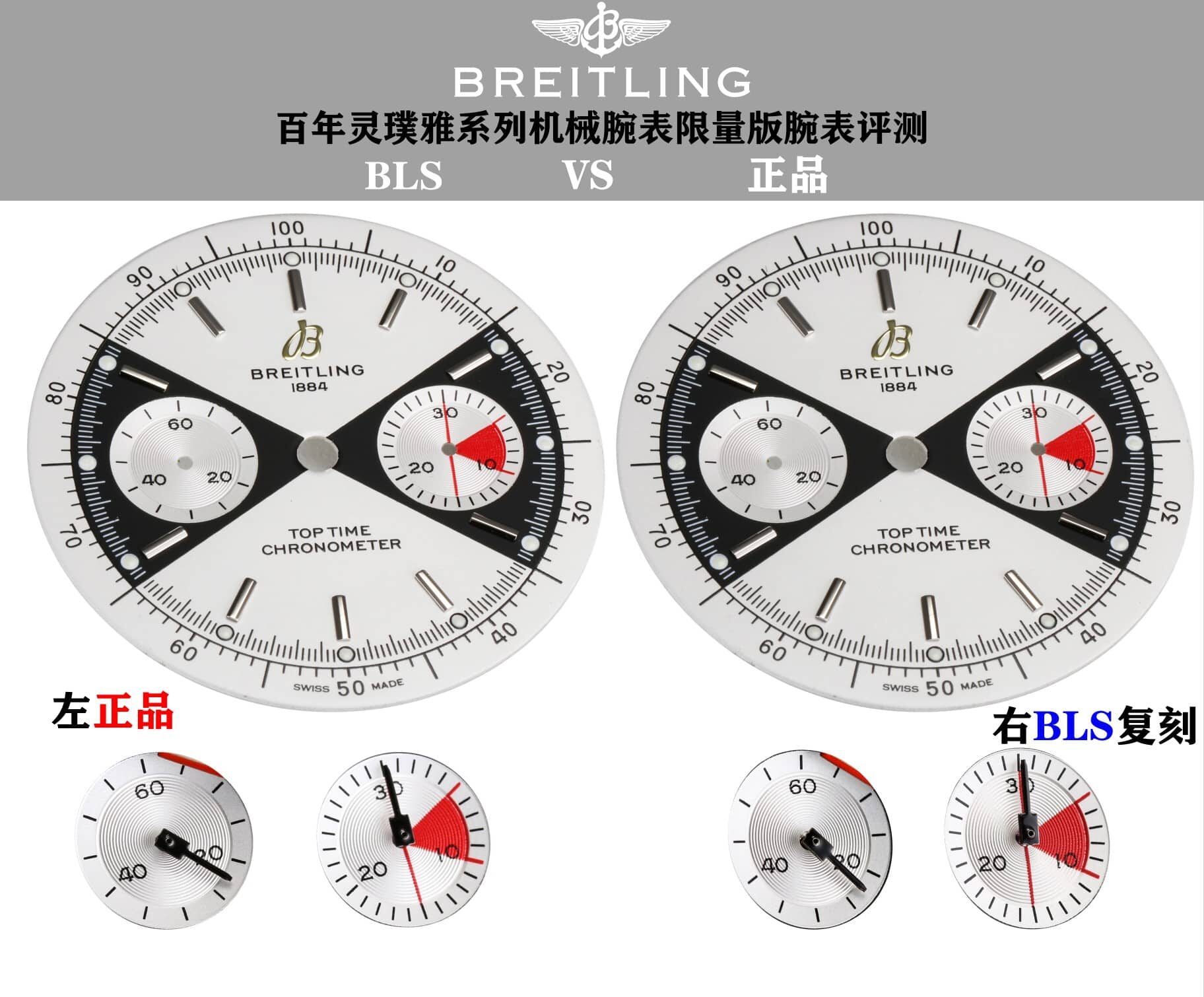 BLS厂百年灵顶级复刻手表TOP TIME银盘A23310121G1X1真假对比评测外观实拍图