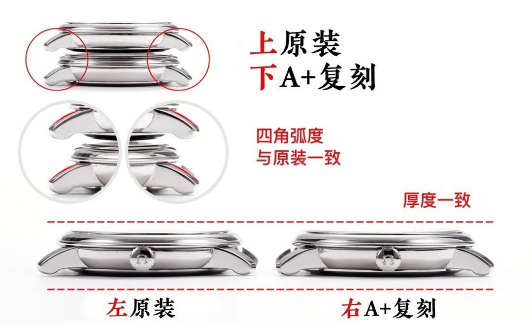 A+厂欧米茄顶级复刻手表碟飞蓝盘424.10.40.20.03.001真假对比评测外观实拍图