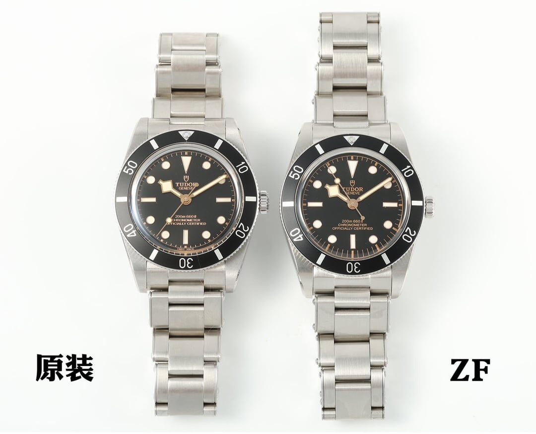 ZF厂帝舵顶级复刻手表碧湾小黑花M79000N真假对比评测外观实拍图
