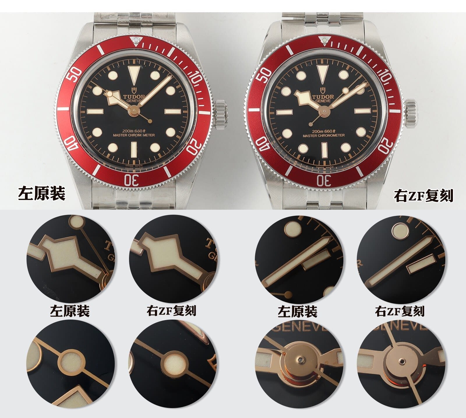 ZF厂帝舵顶级复刻手表碧湾小红花M7941A1A真假对比评测外观实拍图