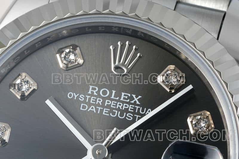 ARF厂劳力士日志一比一超A高仿黑盘31mm五格链节278274正面实拍图