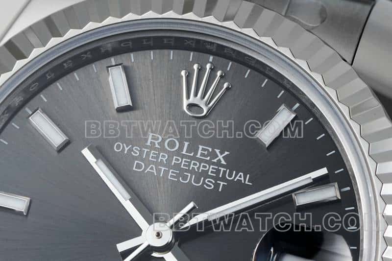 ARF厂劳力士日志一比一超A精仿黑盘棒状时标31mm三格链节278274正面实拍图