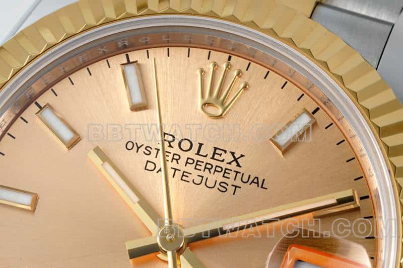 ARF厂劳力士日志顶级复刻金盘31mm间金五格链节278273正面实拍图