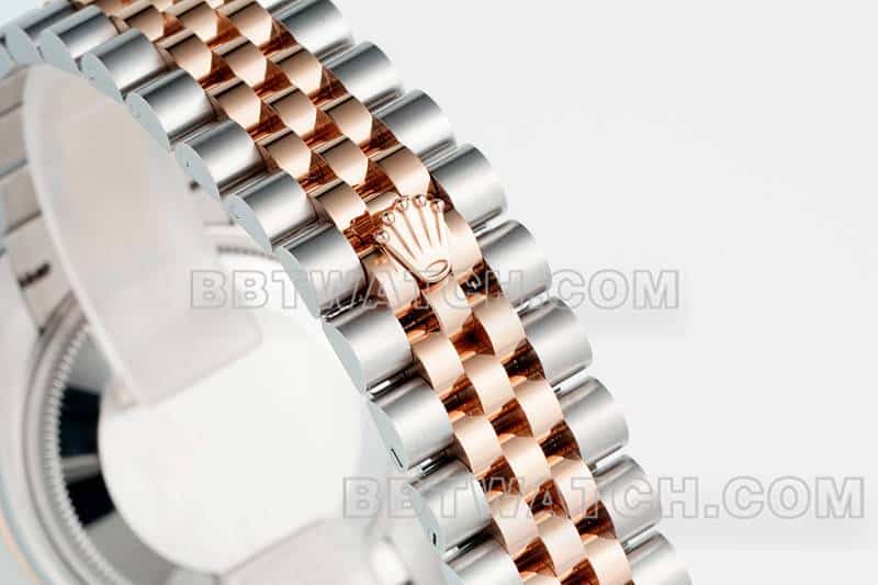 ARF厂劳力士日志一比一顶级复刻玫瑰金盘31mm间金五格链节278271表带实拍图