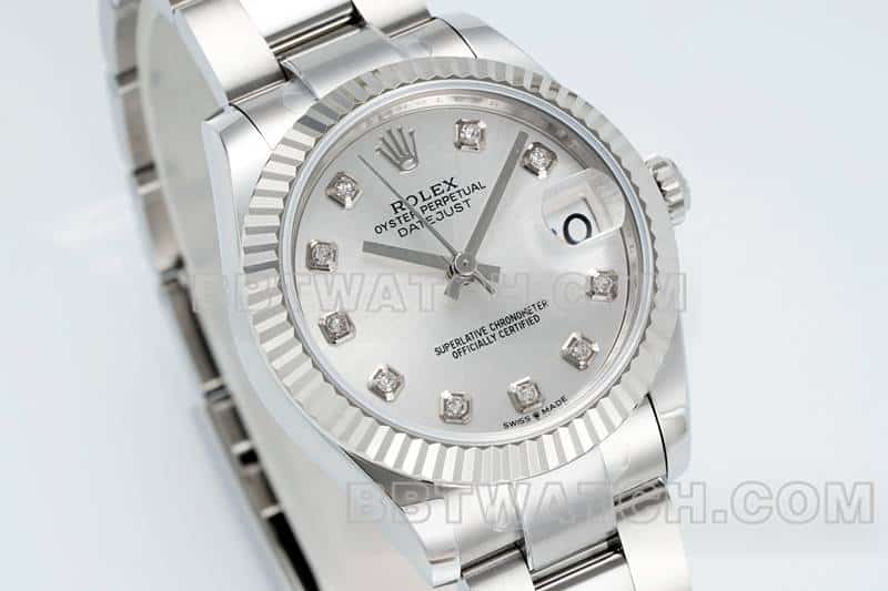 ARF厂劳力士日志顶级复刻银盘31mm三格链节278274正面实拍图