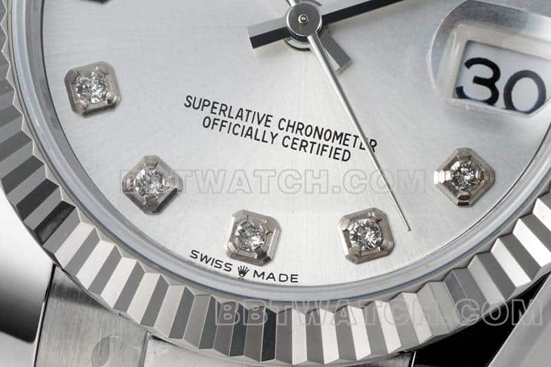 ARF厂劳力士日志顶级复刻银盘31mm三格链节278274正面实拍图