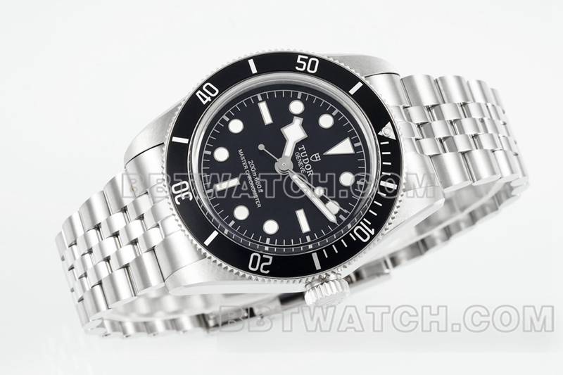 Tudor Super Clone Watch ZF Factory Biwan Black Plate 41mm Steel Strap Model M7941A1 Front View
