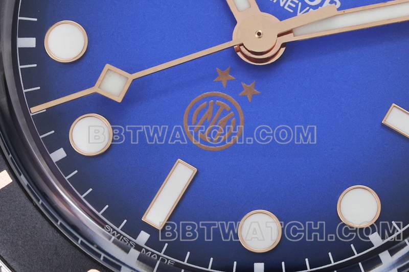 帝舵最佳复刻手表ZF厂碧湾烟熏蓝盘41mm钢带款正面实拍图