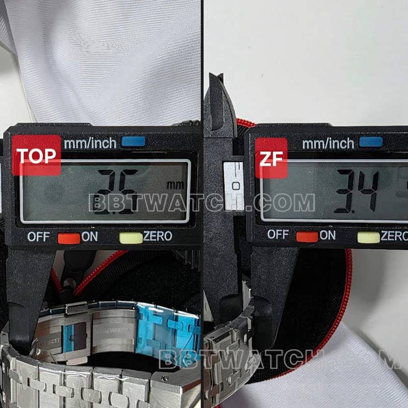 TOP et ZF factory Patek Philippe top réplique montres disque bleu 15510 comparer différence authentique