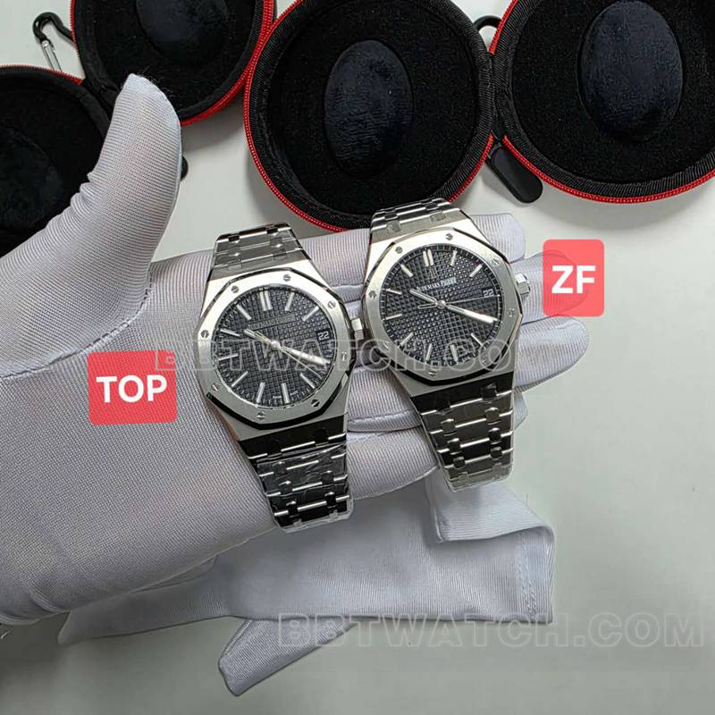 TOP et ZF factory Patek Philippe top réplique montres disque bleu 15510 comparer différence authentique