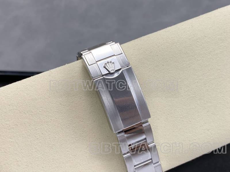 劳力士超级克隆手表ARF厂格林尼治GMT国米圈3285三格链节表带实拍图