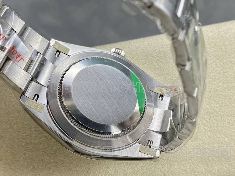 劳力士超级克隆手表ARF厂日志41mm光圈蓝盘3235钢带款背面实拍图