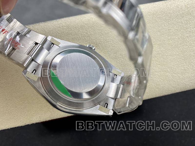 劳力士最佳复刻手表ARF厂日志41mm光圈灰盘3235钢带款背面实拍图