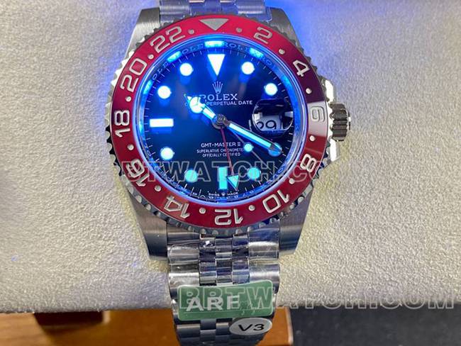 ARF Factory Rolex Top Replica Watches GMT Cola Ring 126710 Review