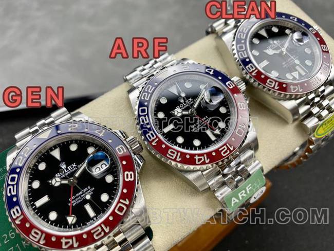 ARF Factory Rolex Top Replica Watches GMT Cola Ring 126710 Review