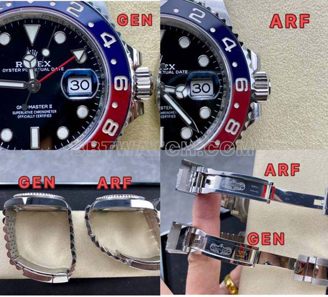 ARF Factory Rolex Top Replica Watches GMT Cola Ring 126710 Review