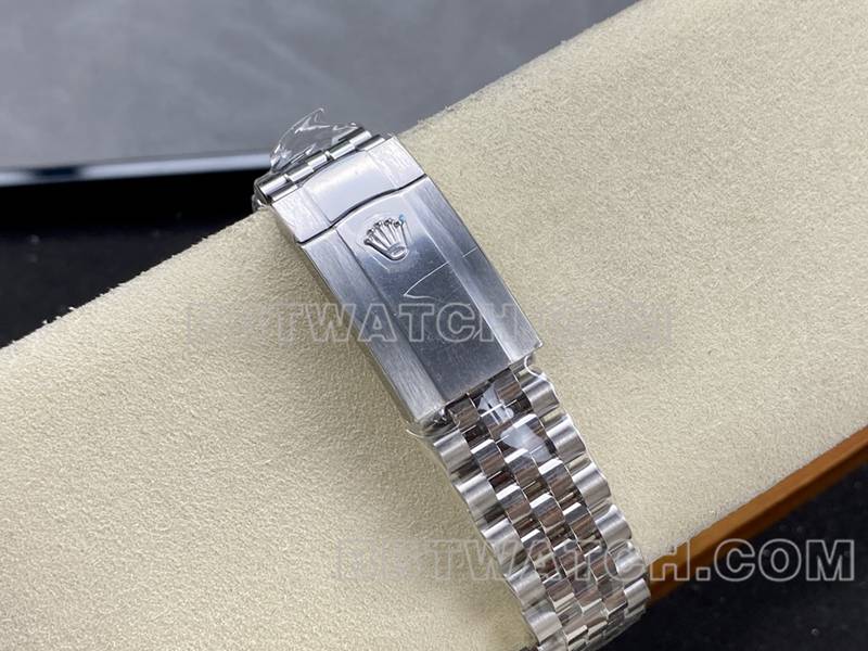 劳力士1:1复刻手表ARF厂日志41mm光圈白盘3235钢带款表带实拍图