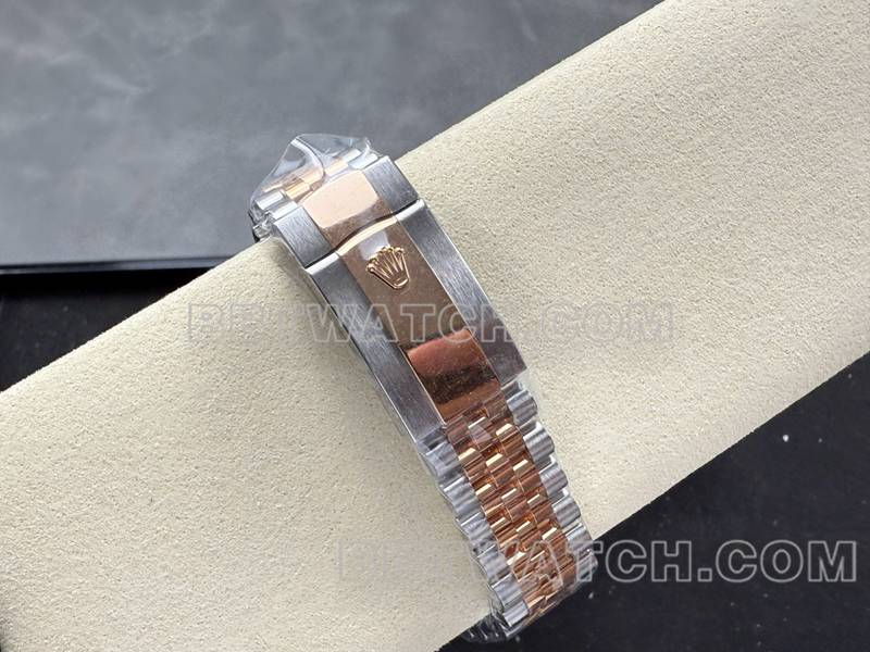 Rolex Top Replik Uhren ARF Fabrik log 41mm braun Scheibe 3235 zwischen Rose Gold Stahlband Modelle Armband echtes Bild