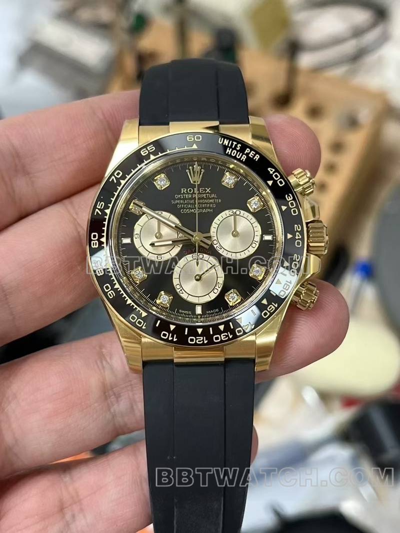 劳力士顶级复刻手表ARF厂40mm迪通拿4131机芯正面实拍图