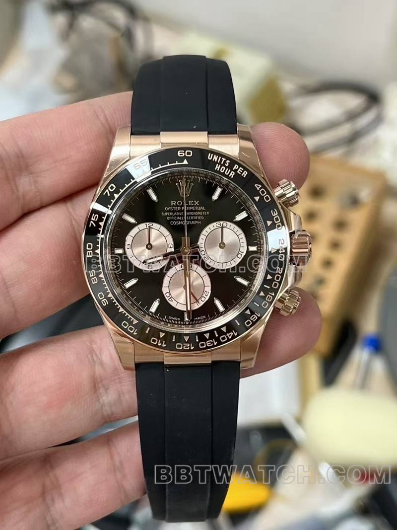 劳力士顶级复刻手表ARF厂40mm迪通拿4131机芯正面实拍图