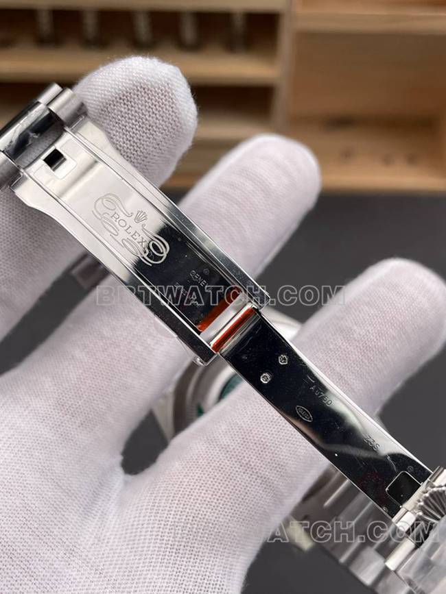 Rolex Top Replik Uhren RC Fabrik Woche Kalender 40mm Eis blau Platte 3255 Stahlband Modelle Schnalle echtes Bild