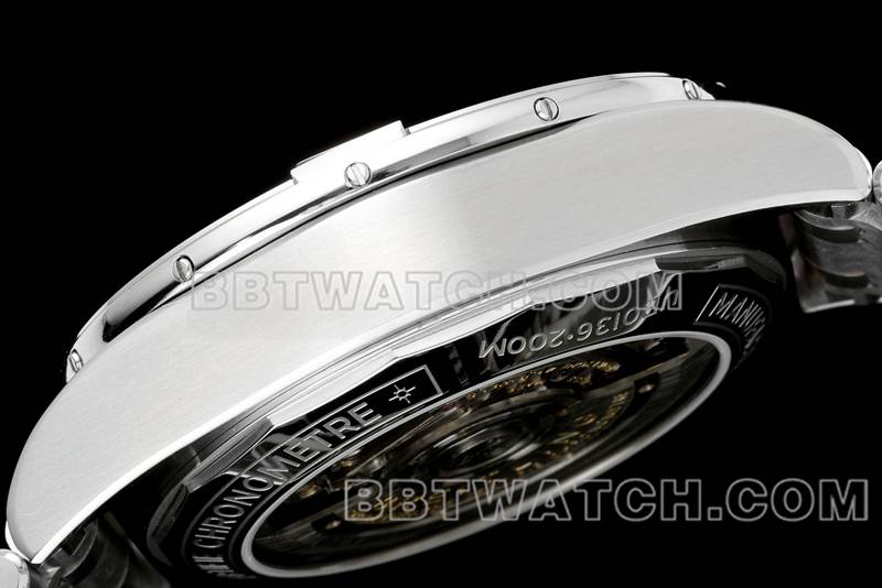 Breitling top replica watches TF Factory Mechanical Chronograph Gray Plate 44mm Steel Strap Model Side Actual Pictures