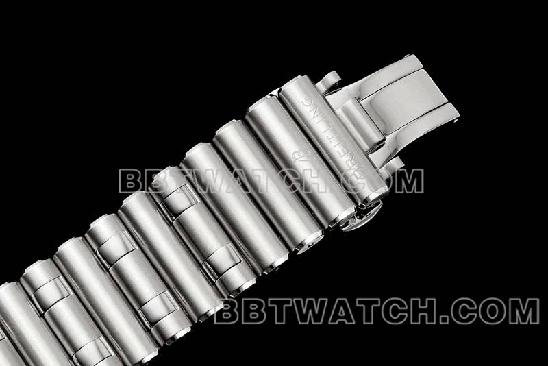 Breitling 1:1 replica watches TF factory mechanical chronograph yellow disk 44mm steel strap models strap real picture