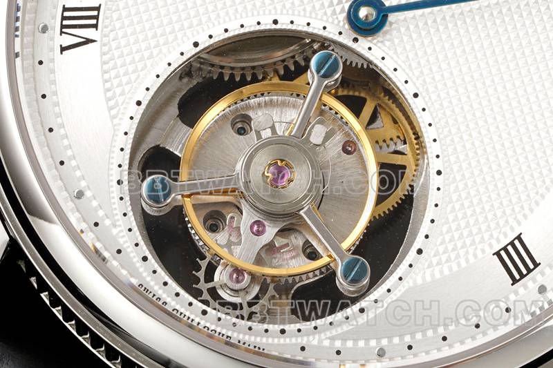 Breguet super clone watch RMS factory classic white disk tourbillon mechanical belt model front real picture