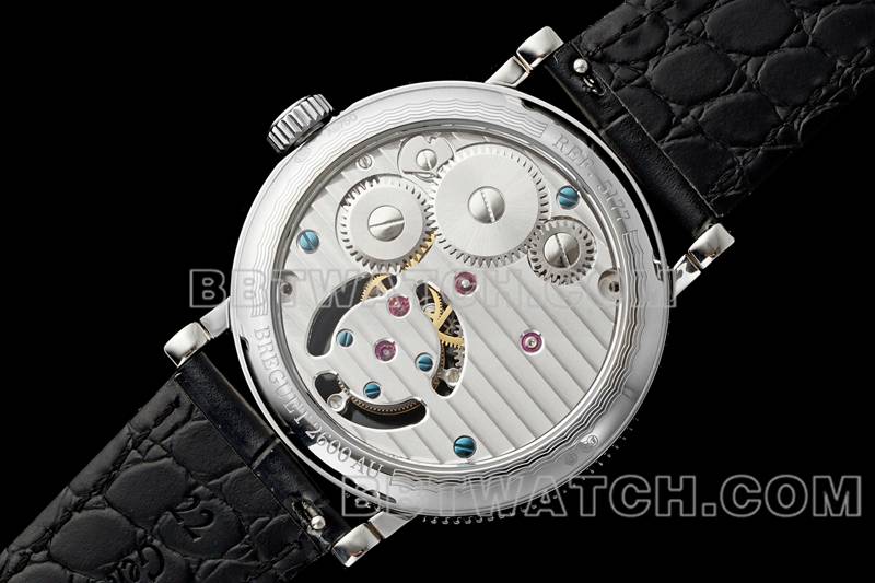Breguet super clone watch RMS factory classic white disk tourbillon mechanical belt model back real picture