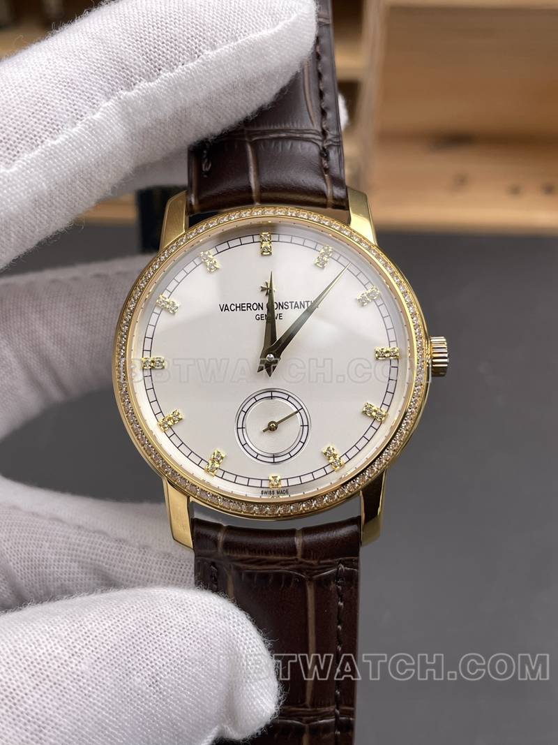 江诗丹顿顶级复刻手表XR厂传袭白盘2824机械机芯皮带款82172正面实拍图