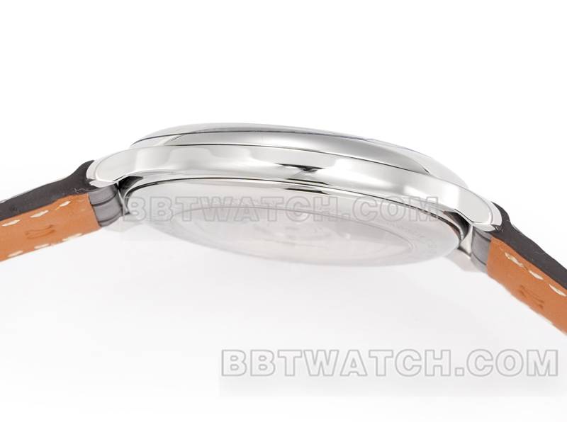 浪琴最优复刻手表XC厂名匠银白盘L888机械机芯皮带款侧面实拍图