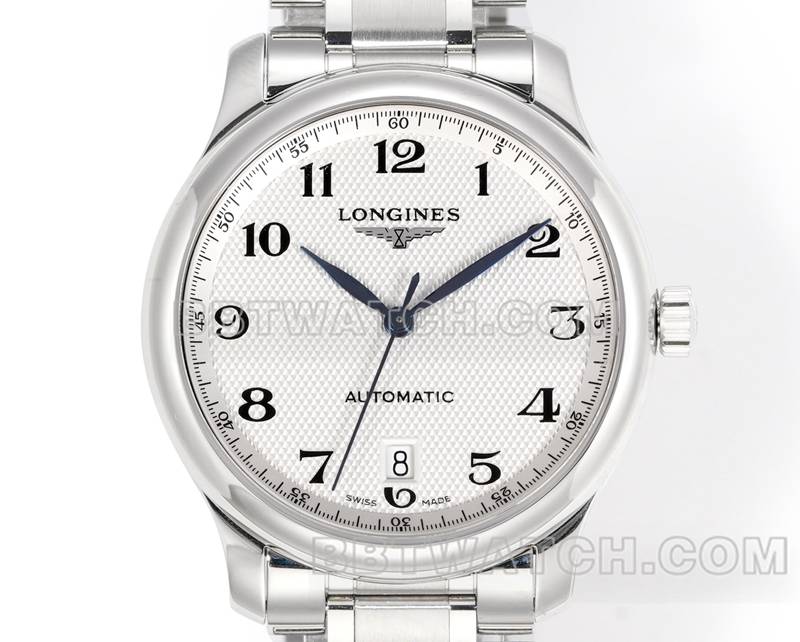 Longines 1:1 réplique montres XC chef-d'œuvre d'usine argent disque blanc L888 mouvement mécanique ceinture en acier modèles avant photo réelle