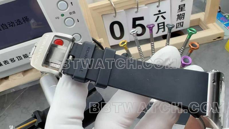 Richard Mille Super Clone Watch Skeleton Disk Mechanical Rubber Model RM 67-01 Strap Actual Pictures