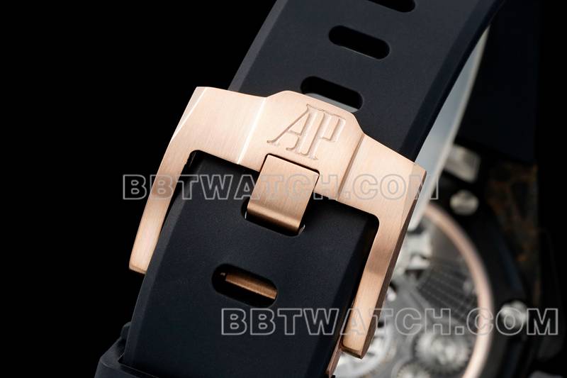 Audemars Piguet top quality replica watches RM Royal Oak Offshore Floating Tourbillon Mechanical Black Rubber strap real picture